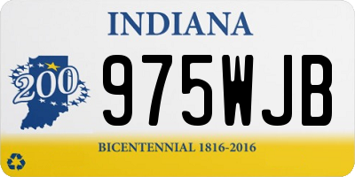 IN license plate 975WJB