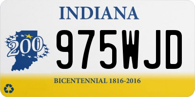 IN license plate 975WJD
