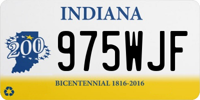 IN license plate 975WJF