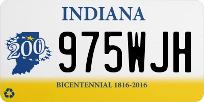IN license plate 975WJH