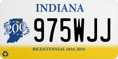 IN license plate 975WJJ