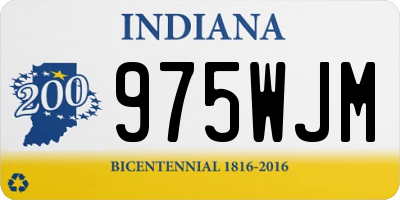 IN license plate 975WJM