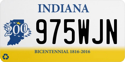 IN license plate 975WJN