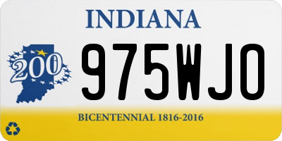 IN license plate 975WJO
