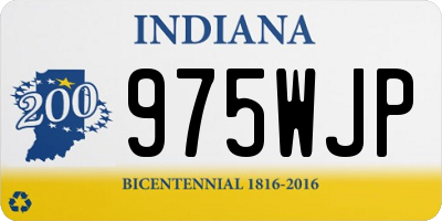 IN license plate 975WJP