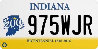IN license plate 975WJR