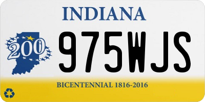 IN license plate 975WJS