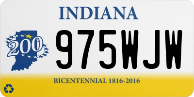 IN license plate 975WJW