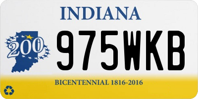 IN license plate 975WKB