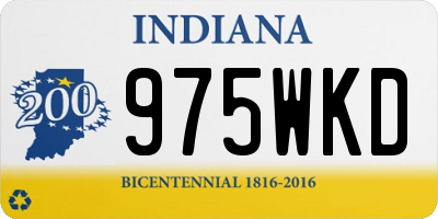 IN license plate 975WKD