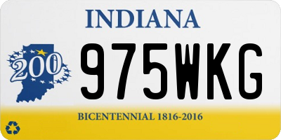 IN license plate 975WKG