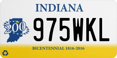 IN license plate 975WKL