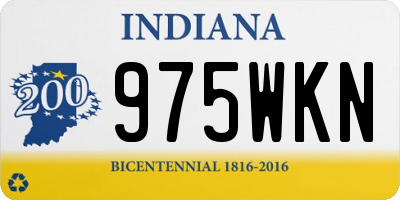 IN license plate 975WKN