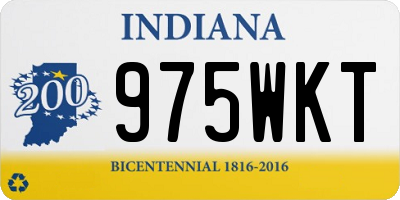 IN license plate 975WKT