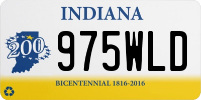 IN license plate 975WLD