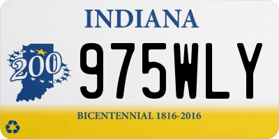 IN license plate 975WLY