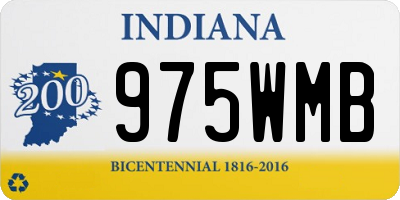 IN license plate 975WMB