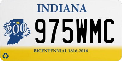 IN license plate 975WMC