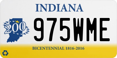 IN license plate 975WME