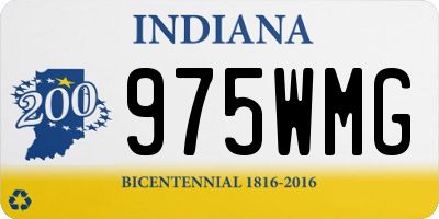 IN license plate 975WMG