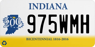 IN license plate 975WMH