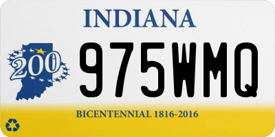 IN license plate 975WMQ