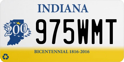 IN license plate 975WMT