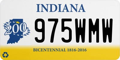 IN license plate 975WMW