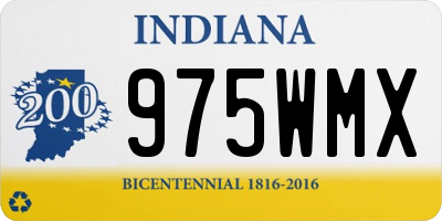 IN license plate 975WMX