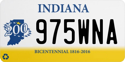 IN license plate 975WNA