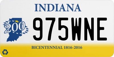 IN license plate 975WNE