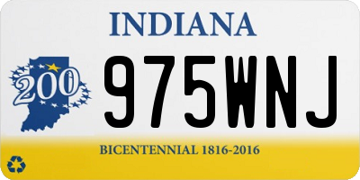IN license plate 975WNJ