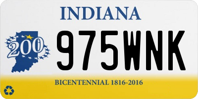 IN license plate 975WNK