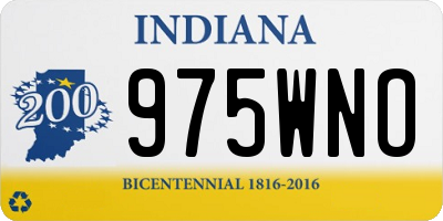 IN license plate 975WNO