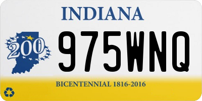 IN license plate 975WNQ