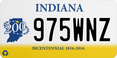 IN license plate 975WNZ