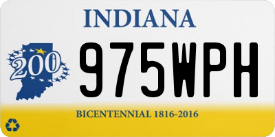 IN license plate 975WPH