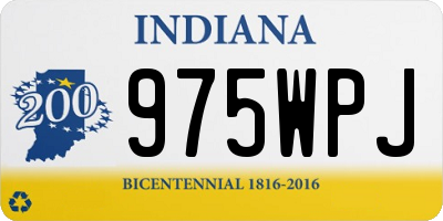 IN license plate 975WPJ