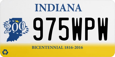 IN license plate 975WPW