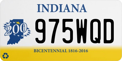 IN license plate 975WQD