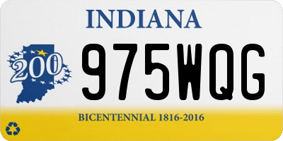 IN license plate 975WQG