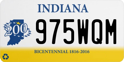 IN license plate 975WQM