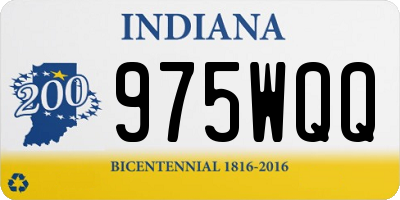 IN license plate 975WQQ
