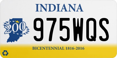 IN license plate 975WQS