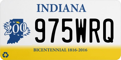 IN license plate 975WRQ