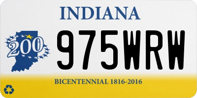 IN license plate 975WRW