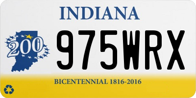 IN license plate 975WRX