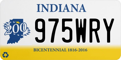 IN license plate 975WRY