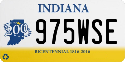 IN license plate 975WSE
