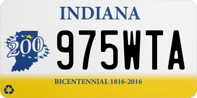 IN license plate 975WTA